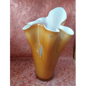 Vaso in vetro bicolore 